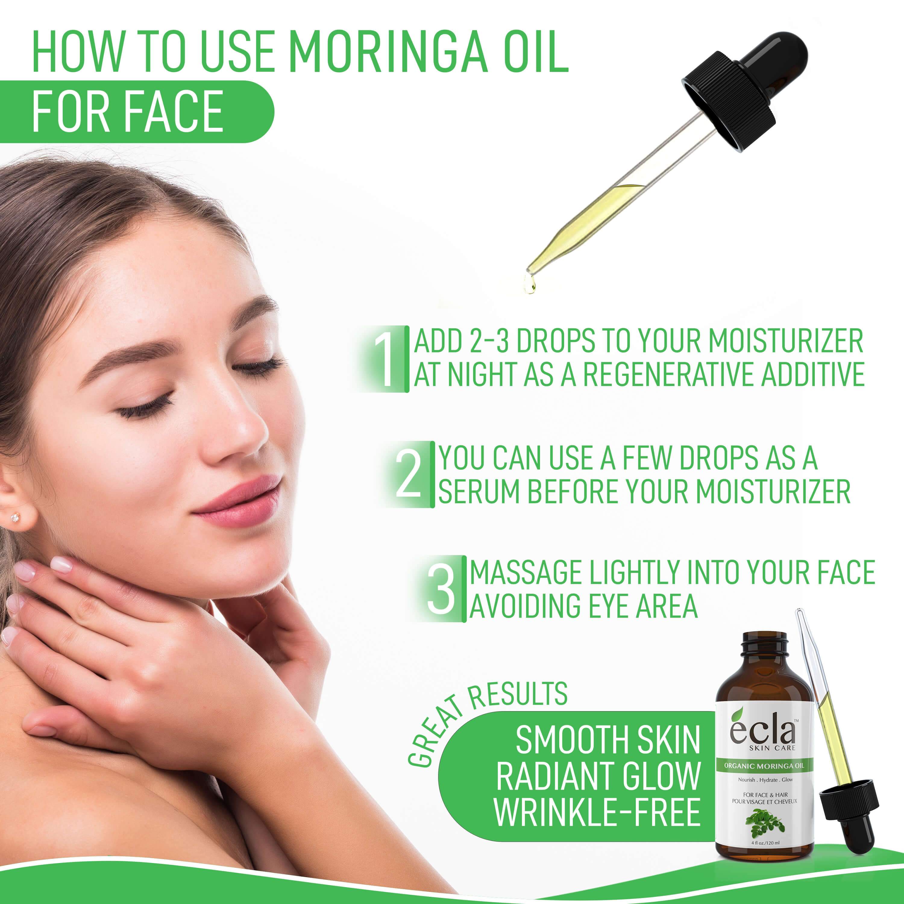 How to use Moringa Oil for face